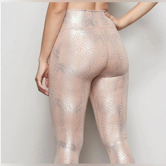 GOOD AMERICAN Python Print Foul Leggings‎ Size 3 Athletic LIKE NEW - Picture 3 of 14
